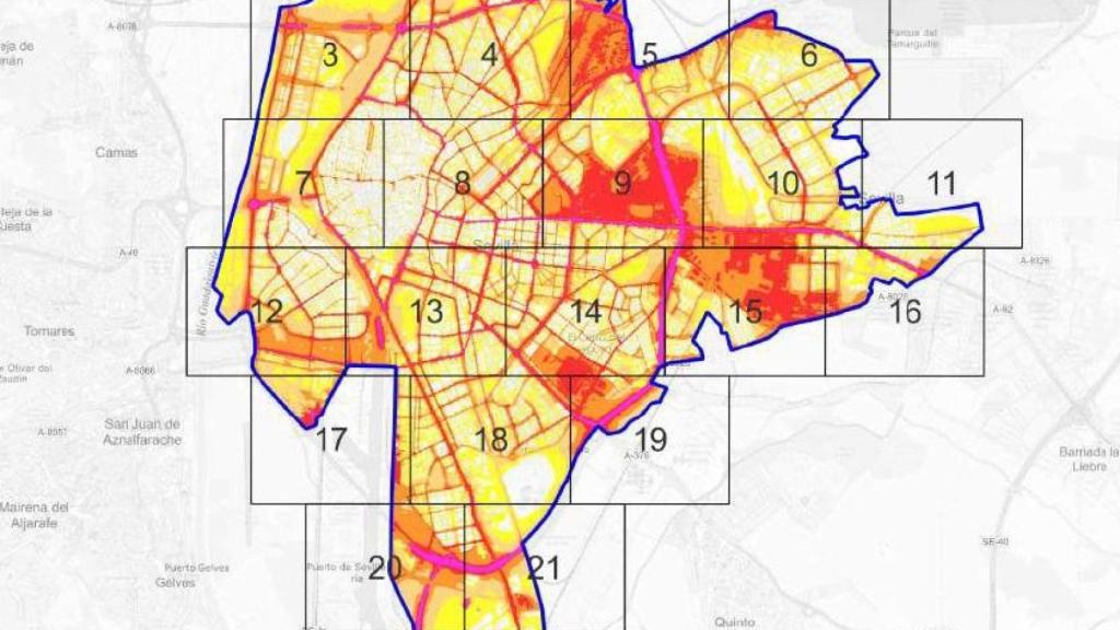 De Pino Montano a Los Remedios: el mapa de la Sevilla que no duerme por el tráfico señala 15 zonas de conflicto
