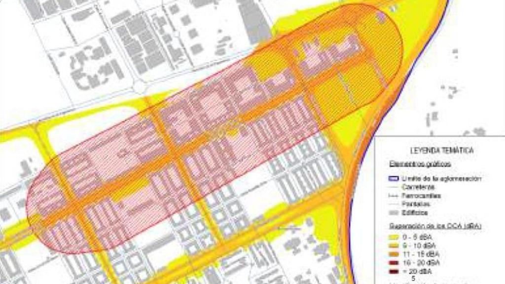 Mapa del ruido en el entorno de Estrella Canopus.