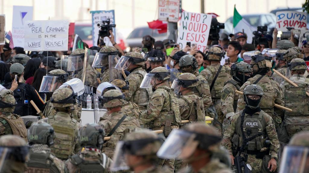 Protestas en Los Ángeles miércoles 11 de junio de 2025.