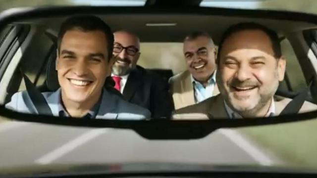 Imagen del vídeo del PP 'La banda del Peugeot'.
