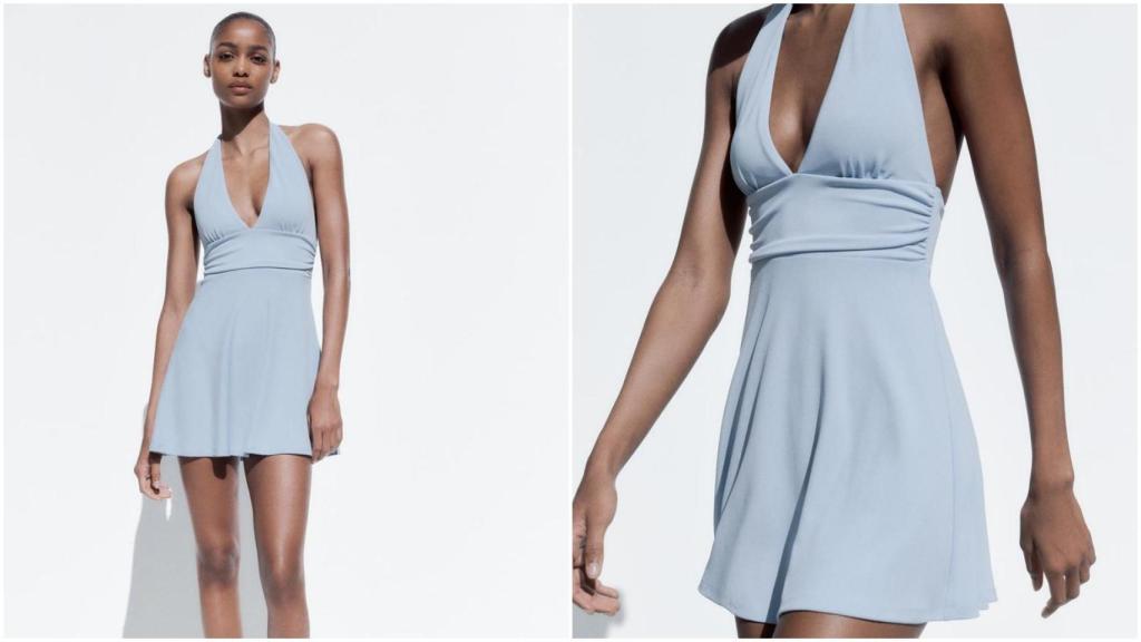 Vestido corto de Zara. Ref: 5039/358/406