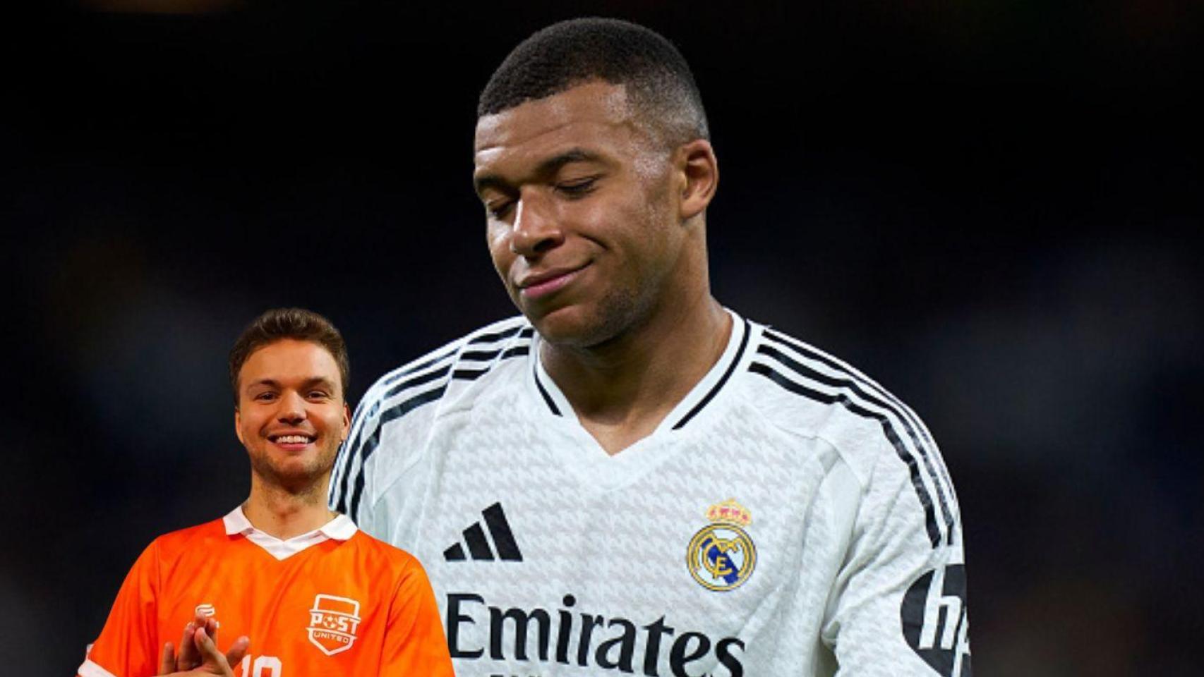 Collage de Albert Malla y Kylian Mbappé.