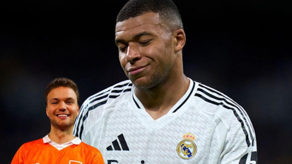 Collage de Albert Malla y Kylian Mbappé.