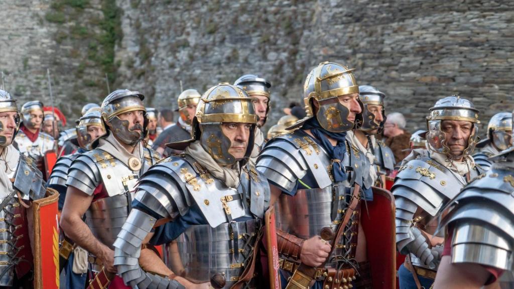 Recreación de un ejército del Imperio Romano