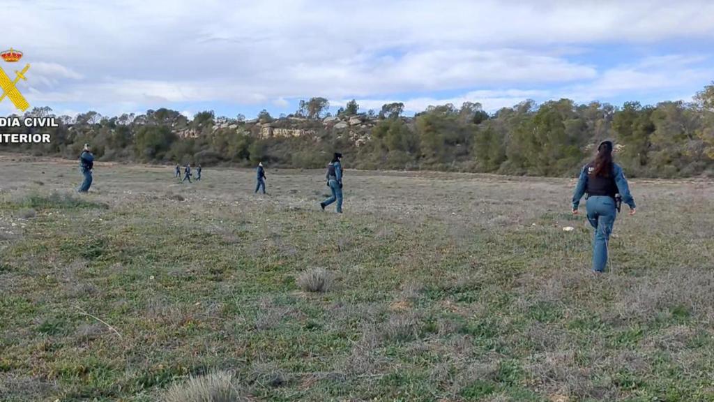Imagen de archivo de la Guardia Civil buscando a un desaparecido hace unos meses en Caspe
