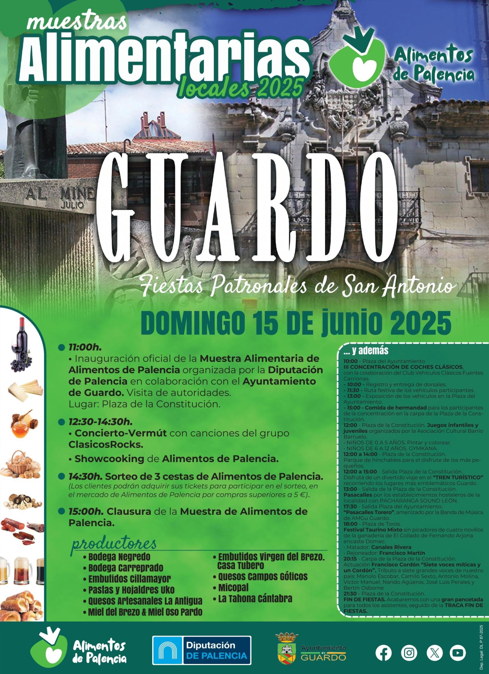 El cartel de Alimentos de Palencia en la feria de Guardo