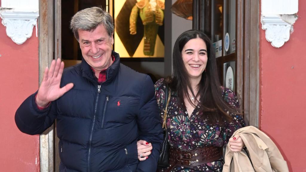 Cayetano Martínez de Irujo y Bárbara Mirjan, en Sevilla el pasado abril.