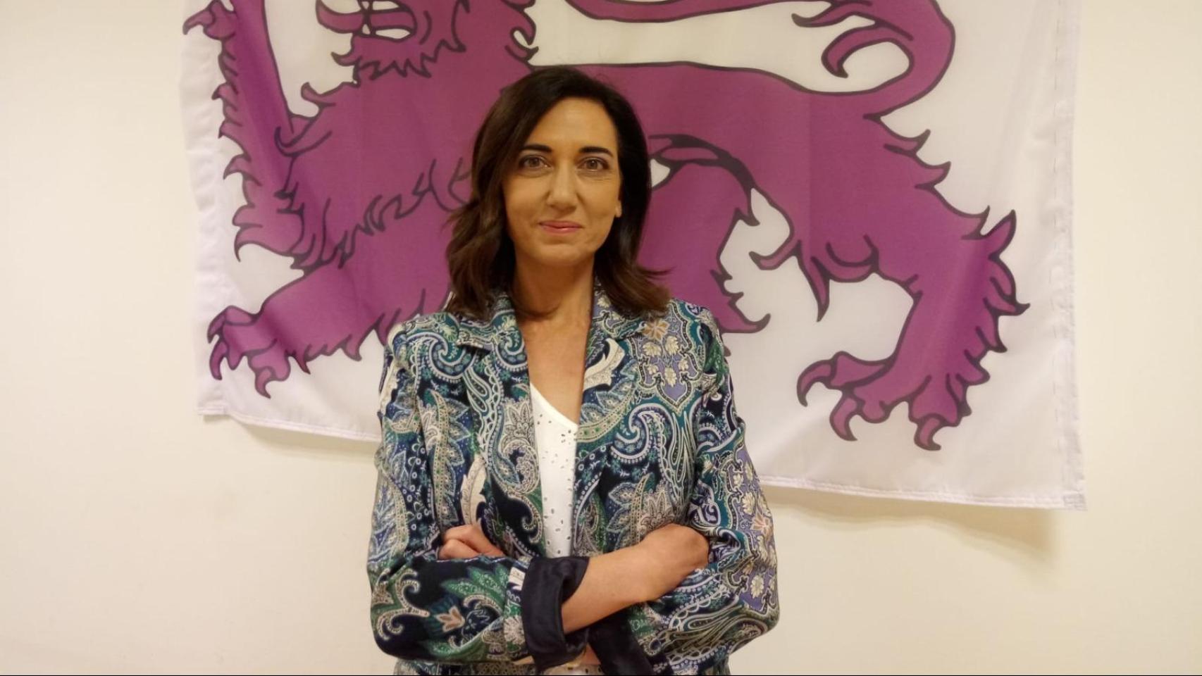 La secretaria general de la Unión del Pueblo Leonés, Alicia Gallego, en una imagen de archivo