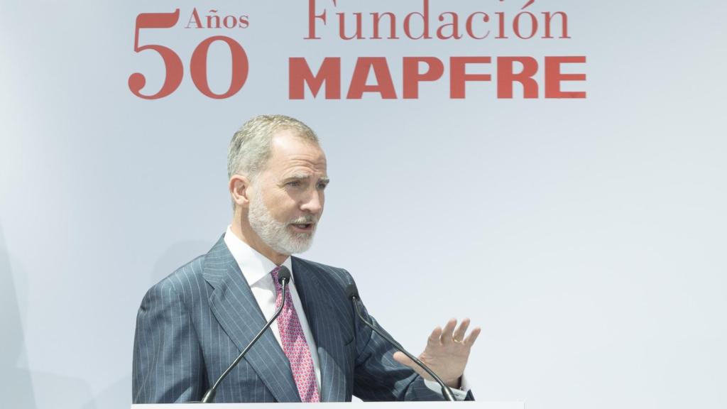El Rey, durante la ceremonia del aniversario de Fundación MAPFRE.