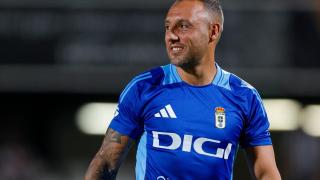 Santi Cazorla, durante uno de los partidos con el Oviedo