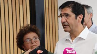 El vicepresidente segundo, José Manuel Caballero, este viernes en Corral de Calatrava (Ciudad Real).