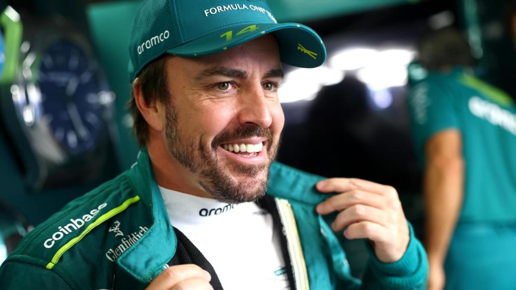Fernando Alonso, sonriente en el GP de Mónaco