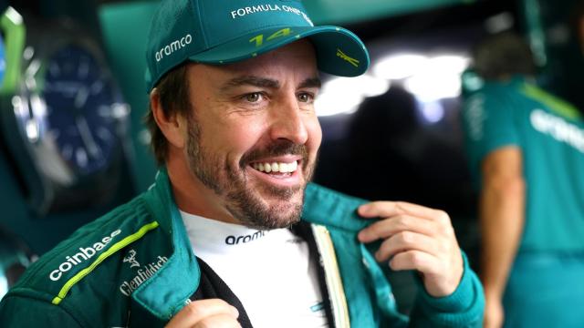 Fernando Alonso, sonriente en el GP de Mónaco