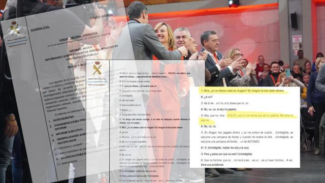 La conversación de Santos Cerdán y Koldo sobre Aragón.