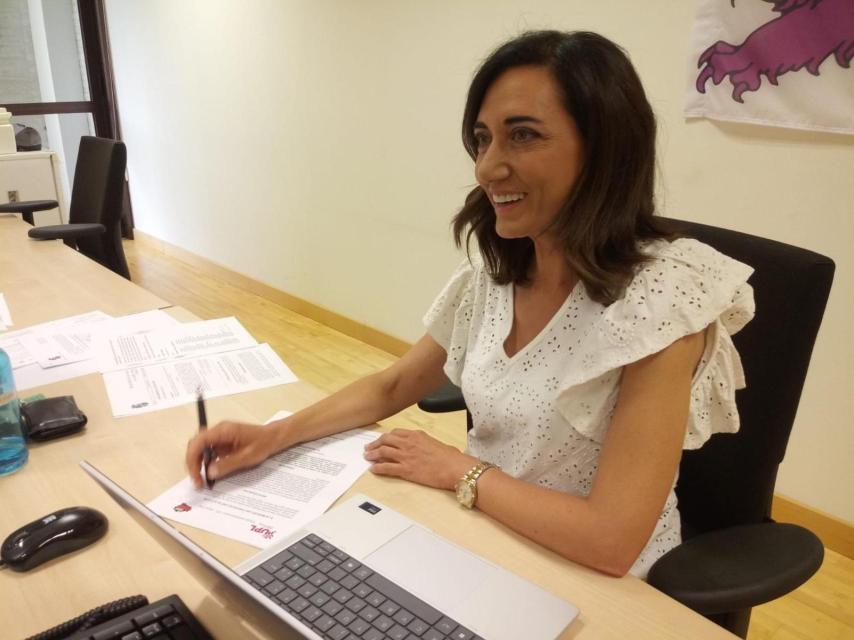 Alicia Gallego, en su despacho en la sede de la UPL