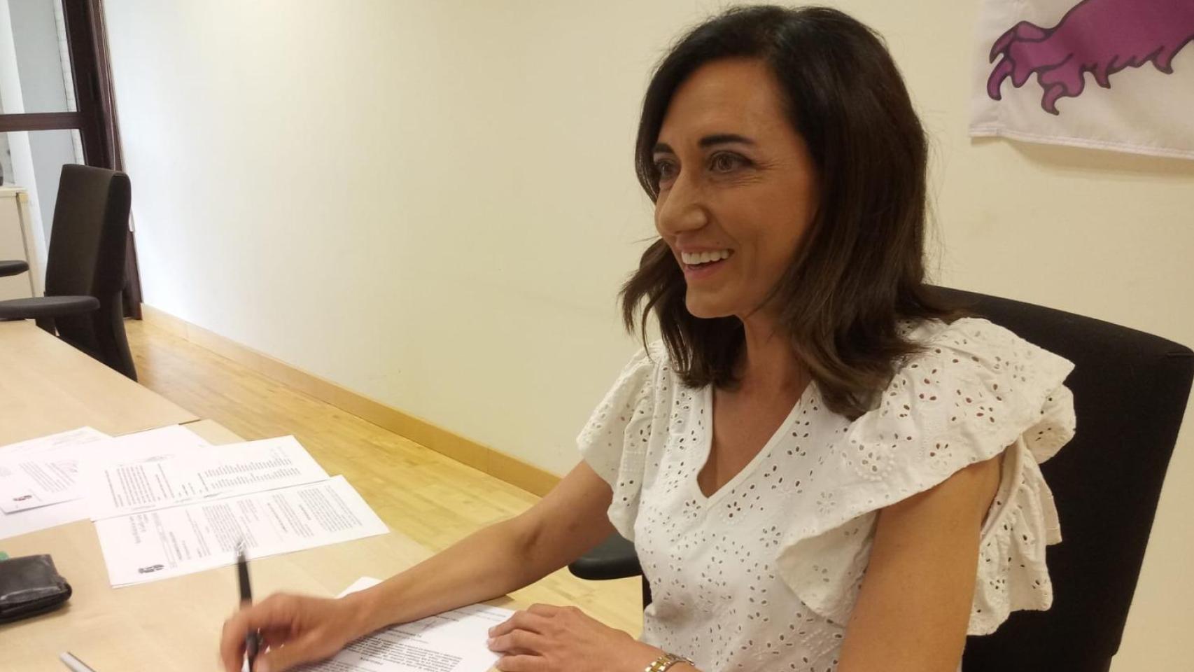 Alicia Gallego, en su despacho en la sede de la UPL