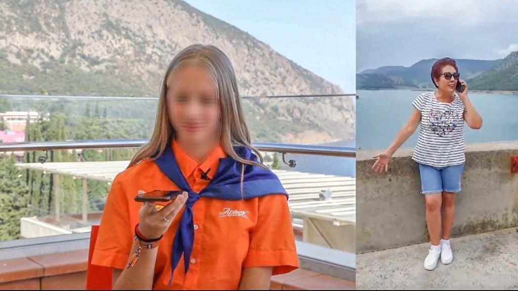 Una niña española de origen ruso se comunica con su profesora de Mallorca desde el campamento militarizado de adoctrinamiento de Artek, situado en la Crimea ocupada, a donde fue enviada a través de la escuela rusa Kalinka. El campamento es ilegal.