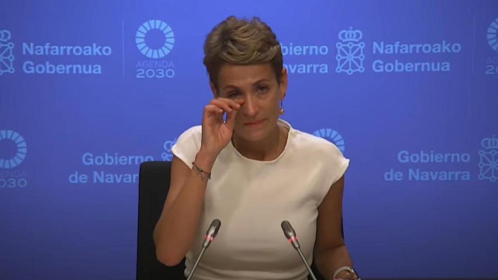 Chivite rompe a llorar al hablar de Cerdán.