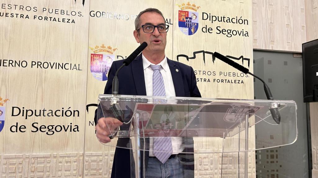 El diputado de Recursos Humanos, Gobierno Interior y Administración General, Jaime Pérez, durante la presentación de la OPE 2025