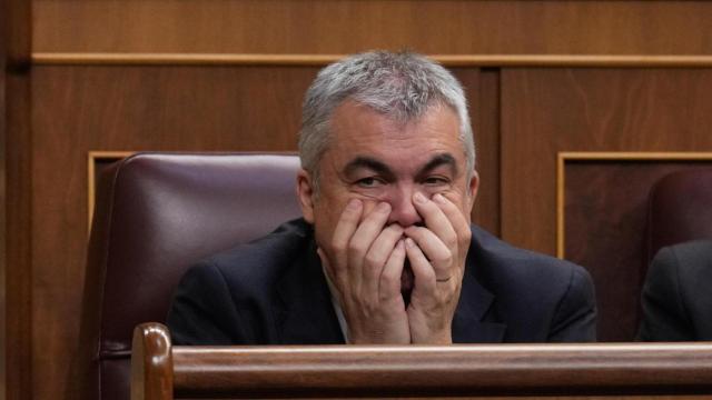 Santos Cerdán este jueves en el Congreso.