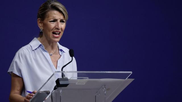 La vicepresidenta segunda del Gobierno y líder de Sumar dentro del Ejecutivo, Yolanda Díaz, este jueves.