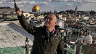 Mikel Ayestarán en Jerusalén.