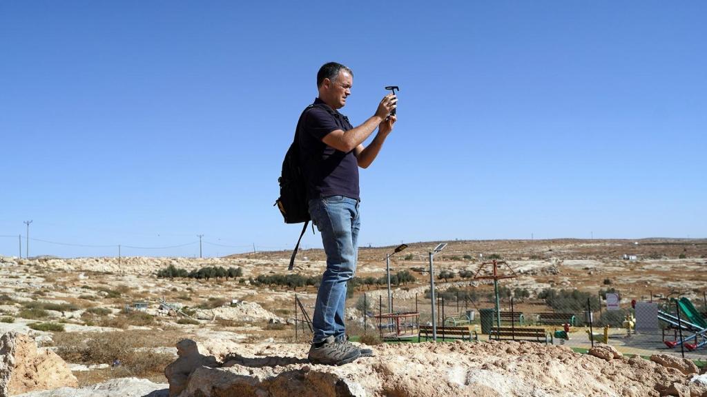 Mikel Ayestarán en Cisjordania.