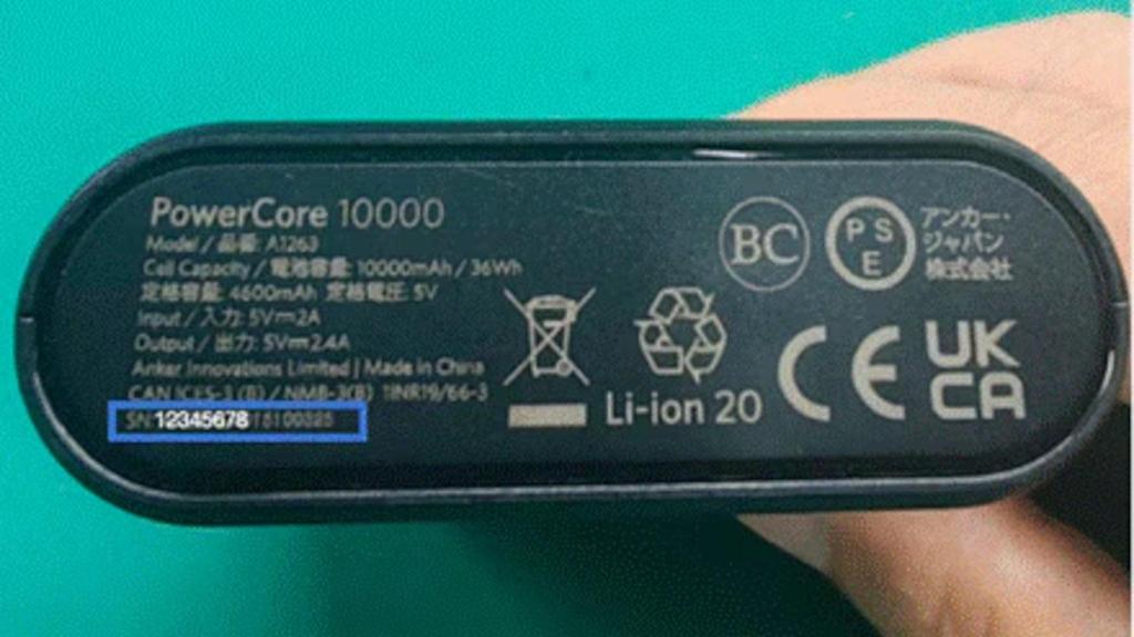 Batería externa Anker PowerCore 10000