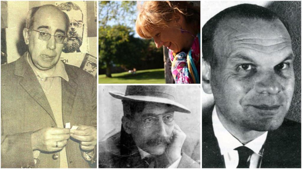 Antón Tovar, Begoña Caamaño, Enrique Labarta y Miguel González Garcés.