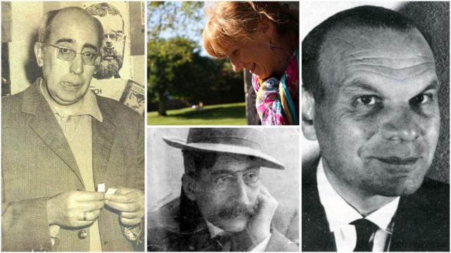 Antón Tovar, Begoña Caamaño, Enrique Labarta y Miguel González Garcés.