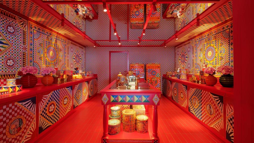 Una de las salas decoradas por Dolce&Gabbana.