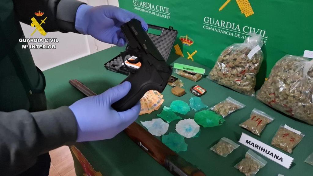 Una de las armas incautadas.