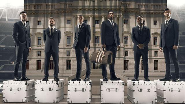 Los jugadores del Real Madrid, vestidos de Louis Vuitton.