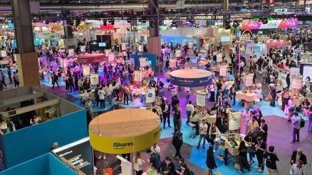 Vista general de la novena edición de VivaTech, el mayor escaparate de startups de Europa, que se celebra esta semana en París.