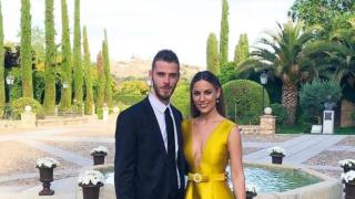 Imagen de Edurne y De Gea.