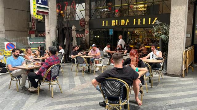 Terraza de El Buda Feliz en una fotografía reciente.