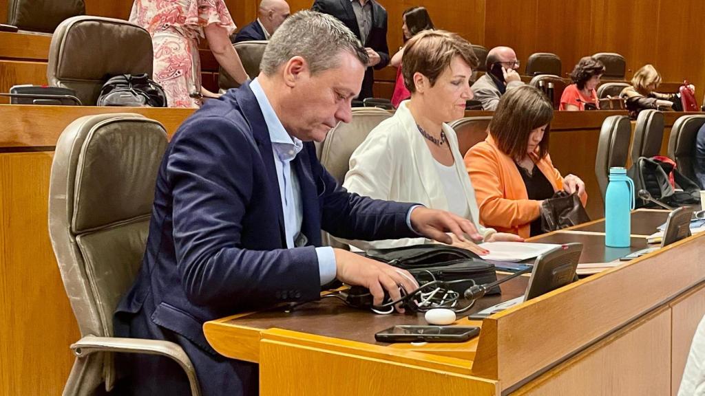 Fernando Sabés, al inicio del Pleno