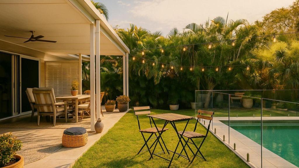 Imagen de archivo de un jardín.