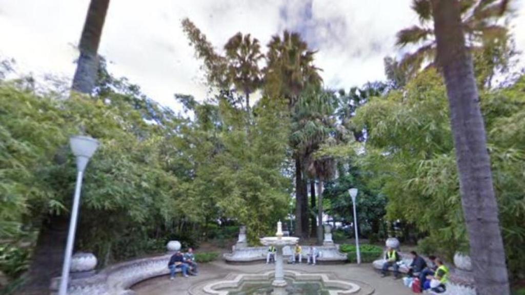 Una zona del parque de Málaga.