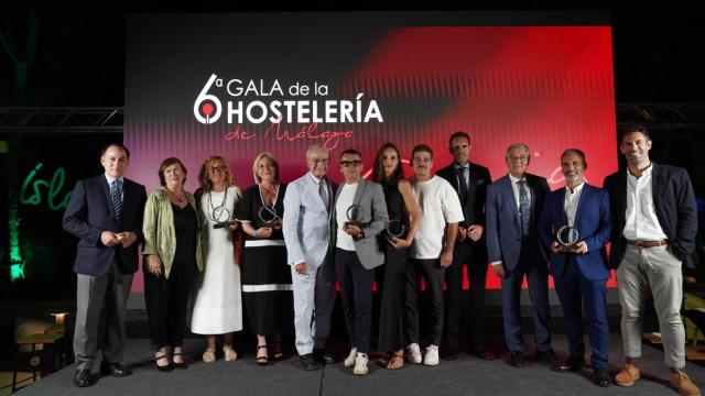 Premiados en la sexta Gala de la Hostelería de Málaga.