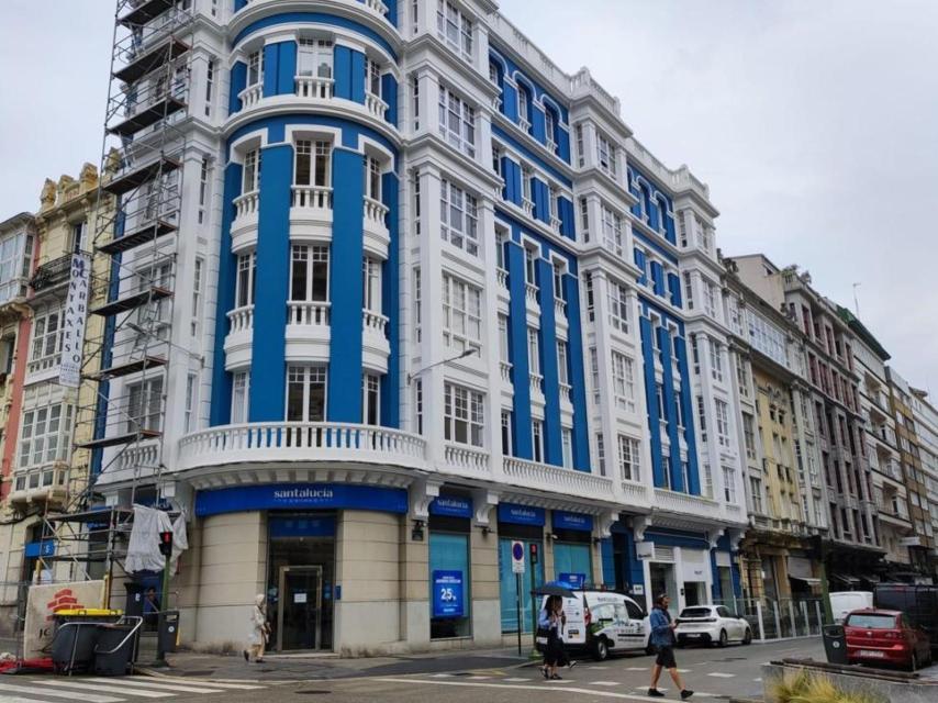 Viviendas en la zona del Ensanche en A Coruña.