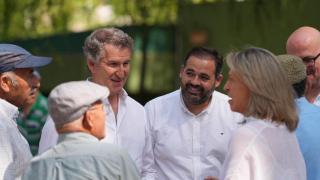 Paco Núñez junto a Alberto Núñez Fejóo este viernes en Guadalajara.