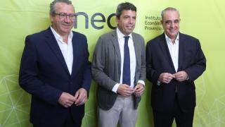 Toni Pérez, Carlos Mazón y Nacho Amirola.
