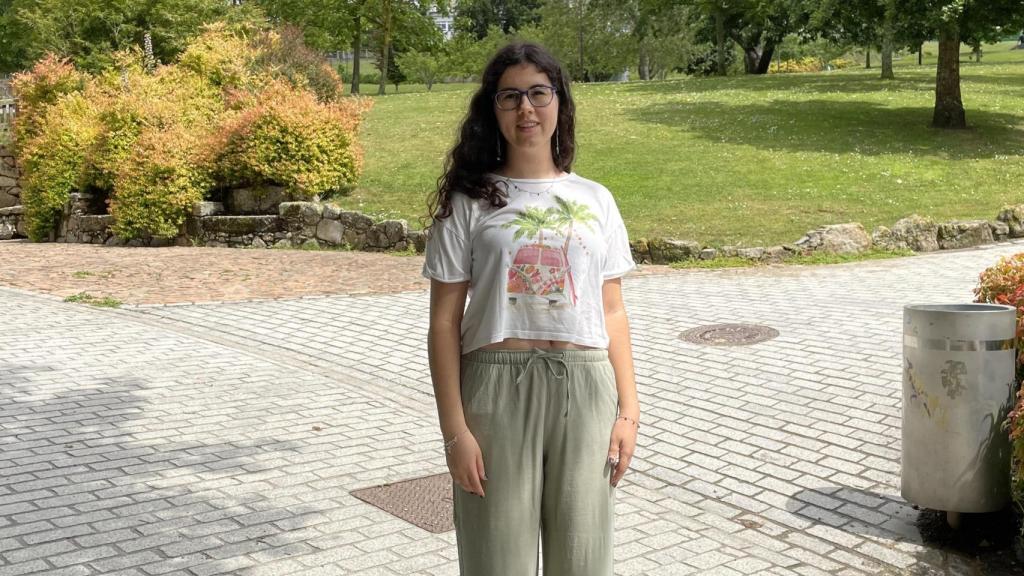 Cristina Paz, estudiante con la nota más alta de A Coruña en la PAU y tercera de Galicia.