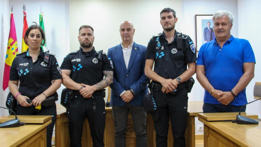 Nuevos policías en Fuensalida. Foto: Ayuntamiento.