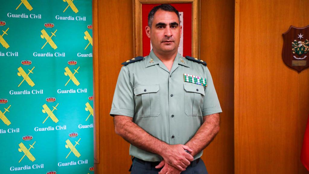 El nuevo jefe de la Comandancia de la Guardia Civil de Salamanca, el teniente coronel Arturo Marcos Sánchez, en una entrevista para EL ESPAÑOL de Castilla y León
