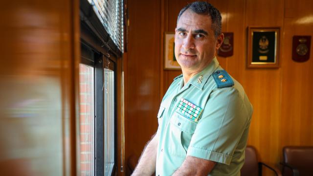 El nuevo jefe de la Comandancia de la Guardia Civil de Salamanca, el teniente coronel Arturo Marcos Sánchez, en una entrevista para EL ESPAÑOL de Castilla y León