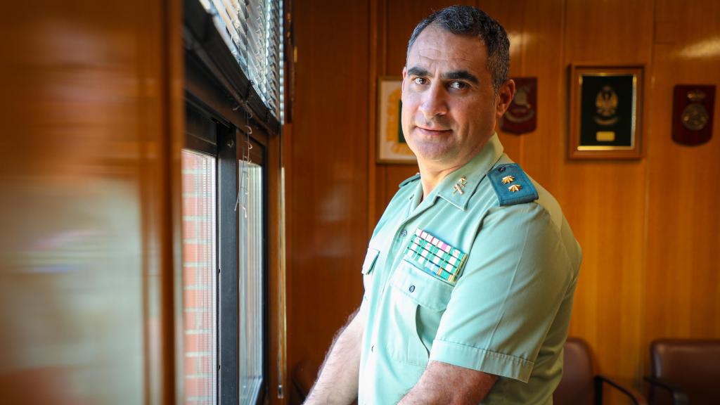 El nuevo jefe de la Comandancia de la Guardia Civil de Salamanca, el teniente coronel Arturo Marcos Sánchez, en una entrevista para EL ESPAÑOL de Castilla y León