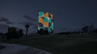 Render de la nueva iluminación de la Torre del Agua.
