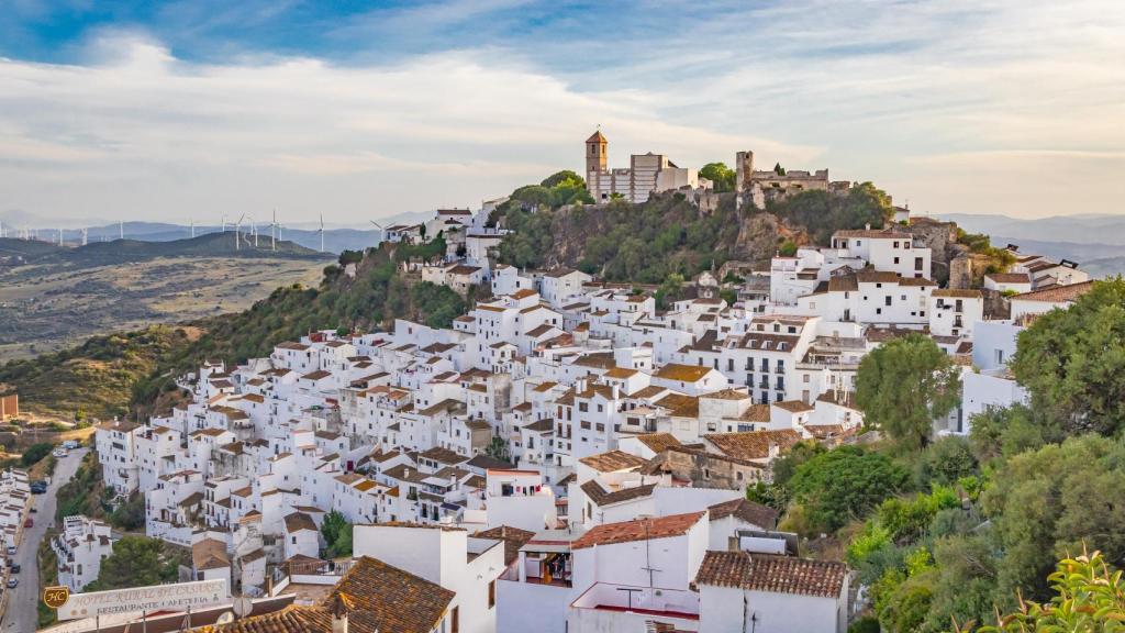 Vistas del pueblo de Casares, en Málaga.